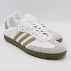 Adidas Samba OG Mens White Brown Desert Casual Shoes Sz 10